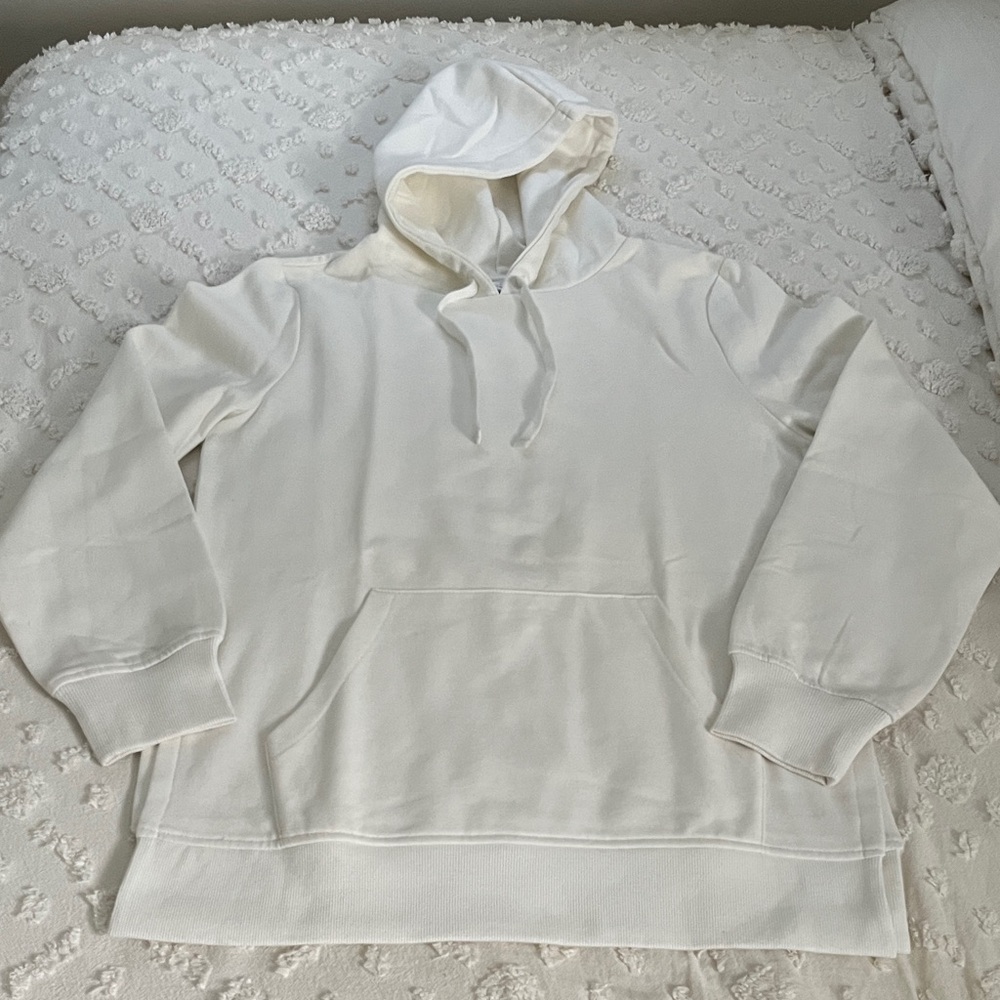 White Tunic Hooded Sweatshirt